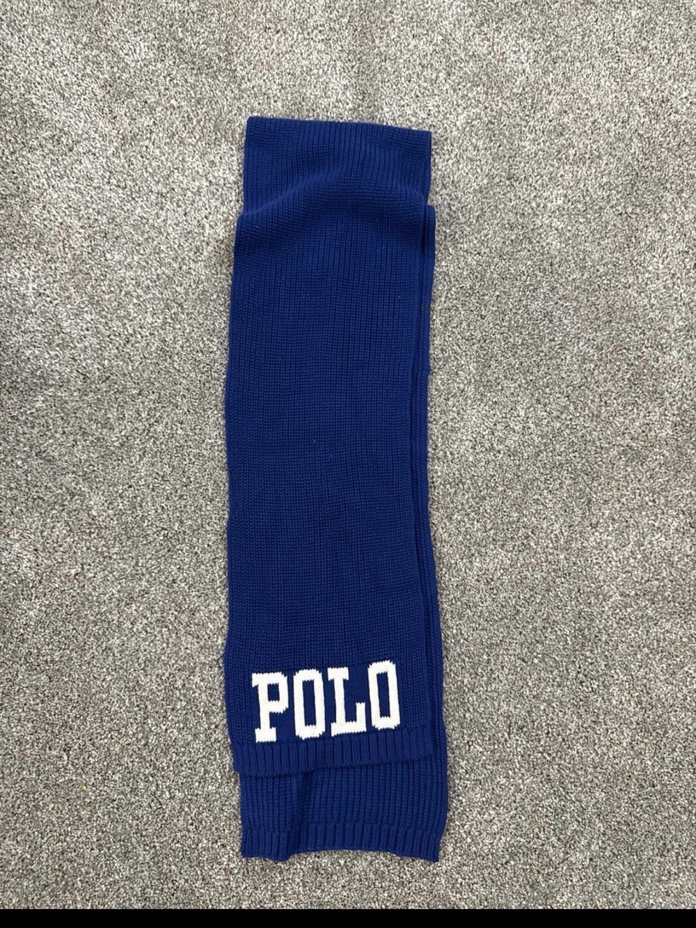 Polo Ralph Lauren Blue Knit Scarf- Kids Unisex